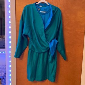 Colorblock vintage dress